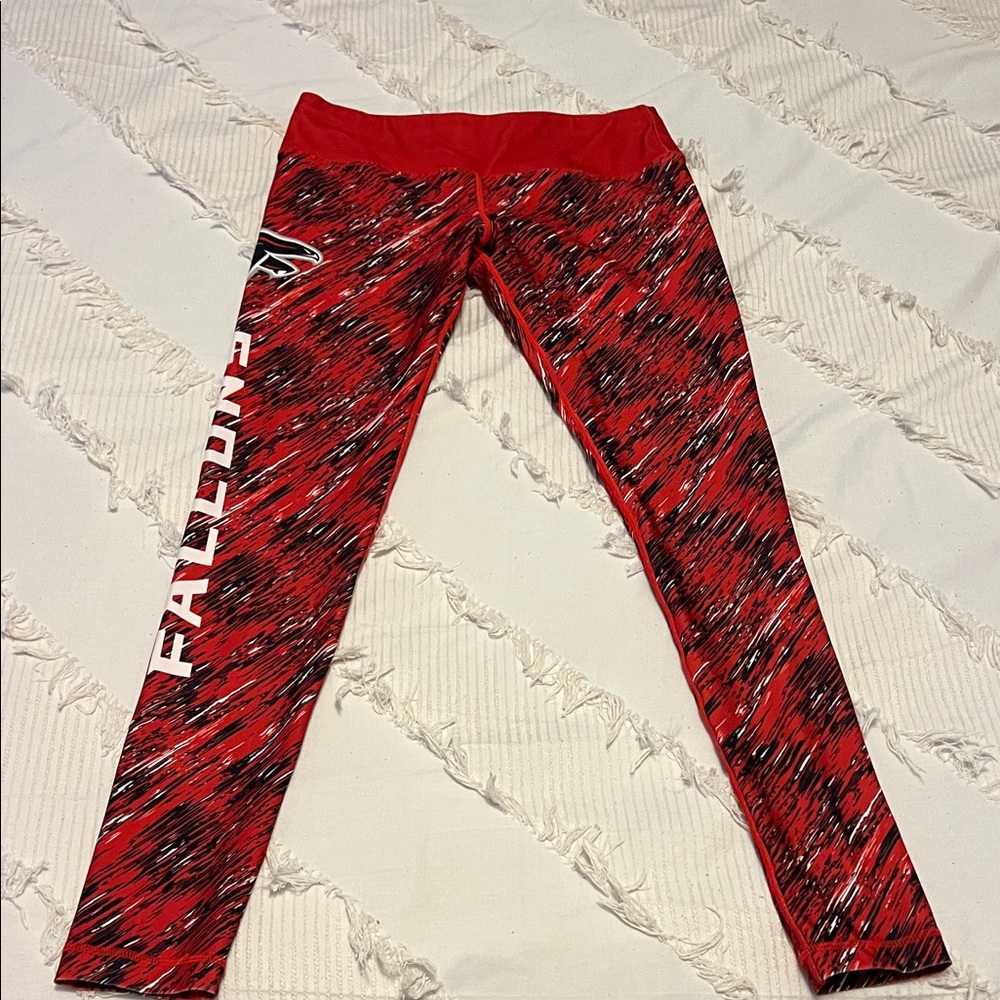 NFL Team Apparel Atlanta Falcons Leggings Size M Red Athletic